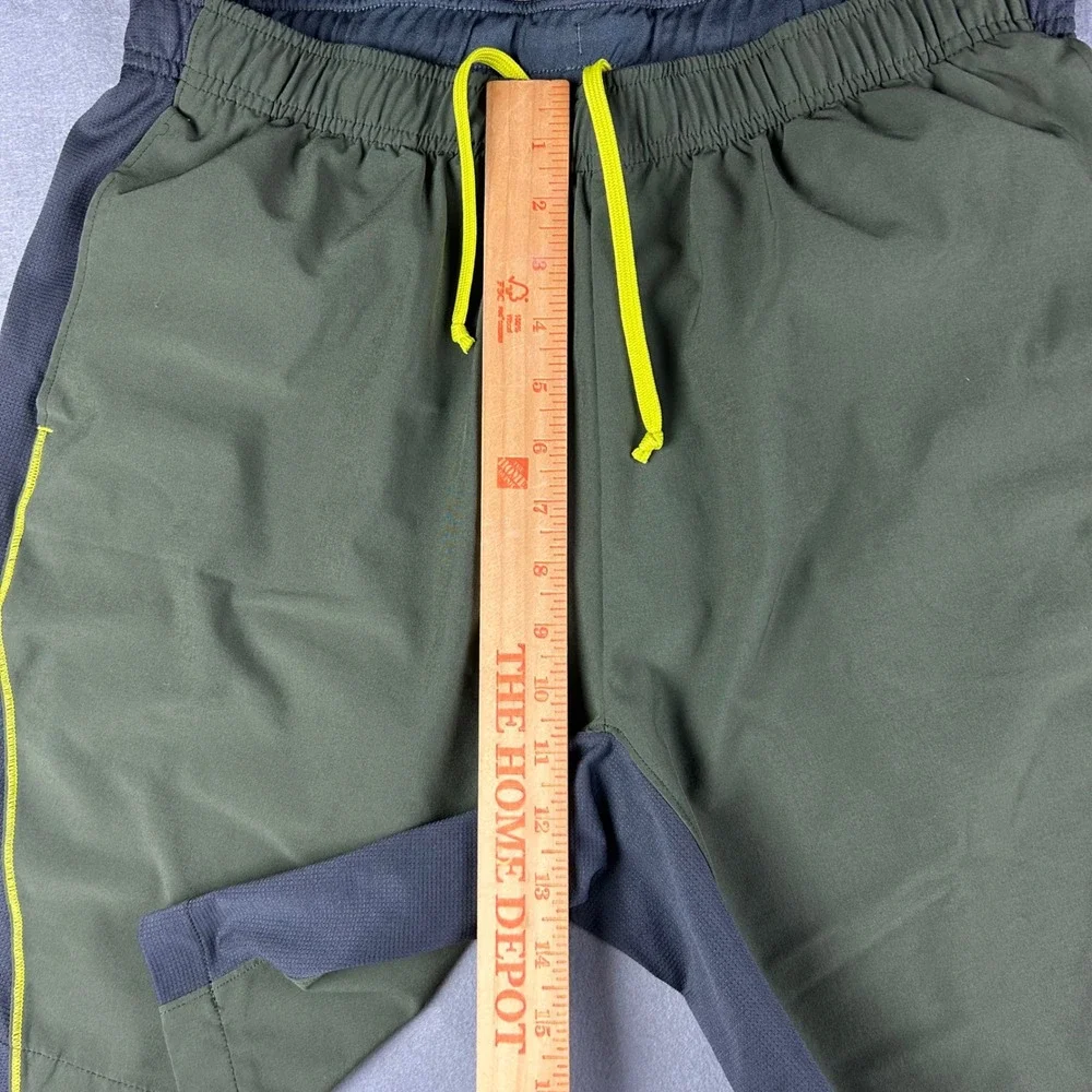 The North Face Shorts Mens Large Green FlashDry Athletic Training Running‎ Lined